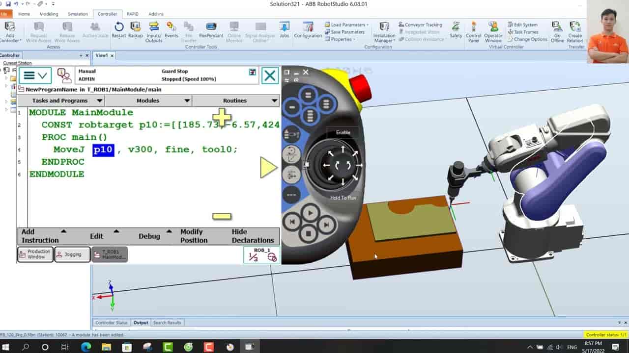 mô phỏng robot abb