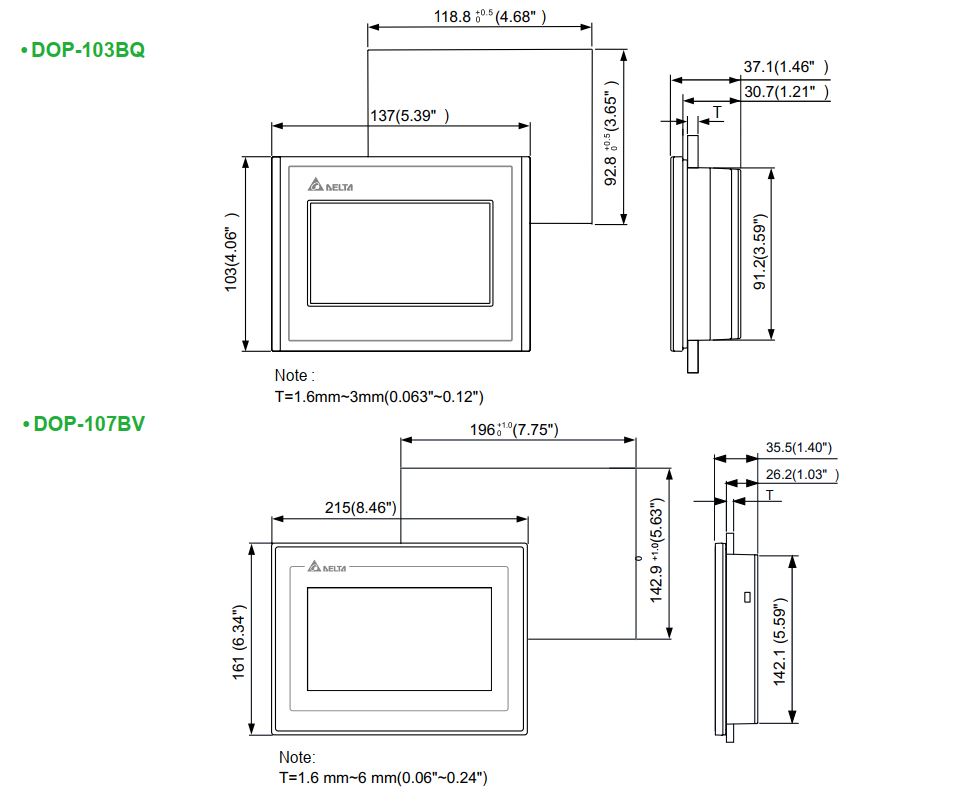 Màn hình HMI Delta DOP-107BV