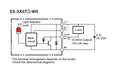 sơ đồ mạch điều khiển EE-SX671-WR 1M