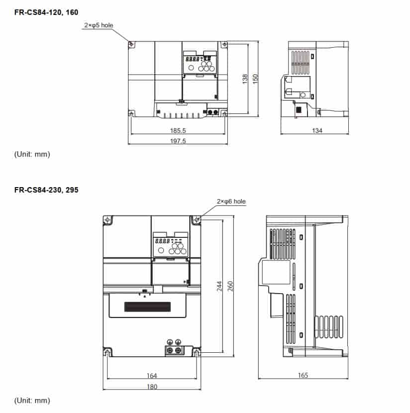 Biến tần mitsubishi FR-CS84-295-60