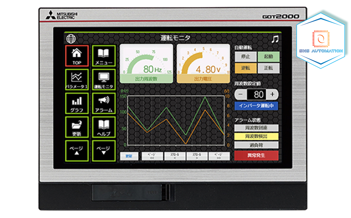 HMI Mitsubishi GT2107-WTSD