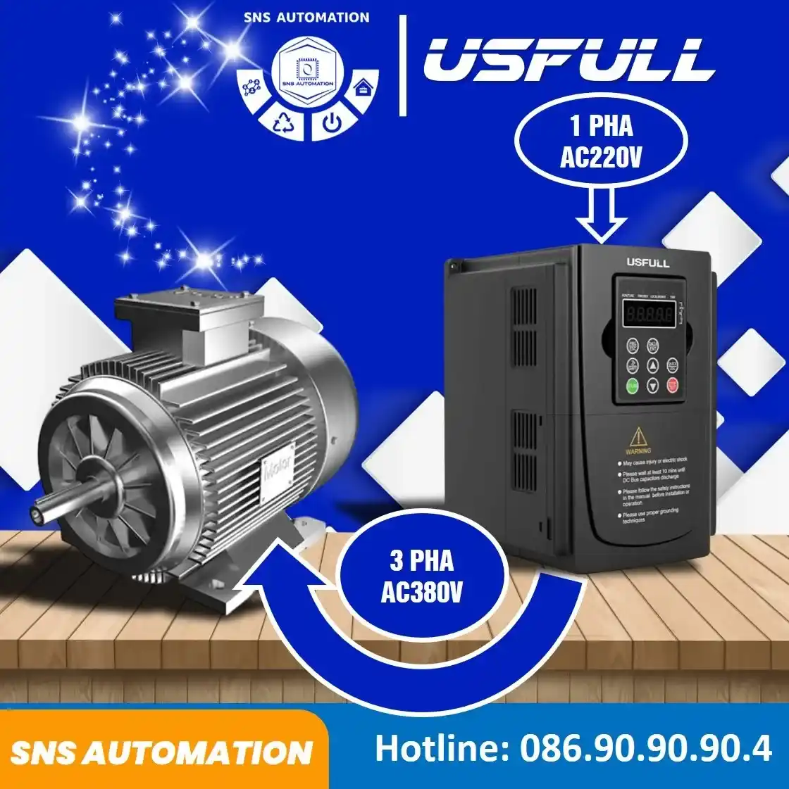 biến tần 1 pha sang 3 pha