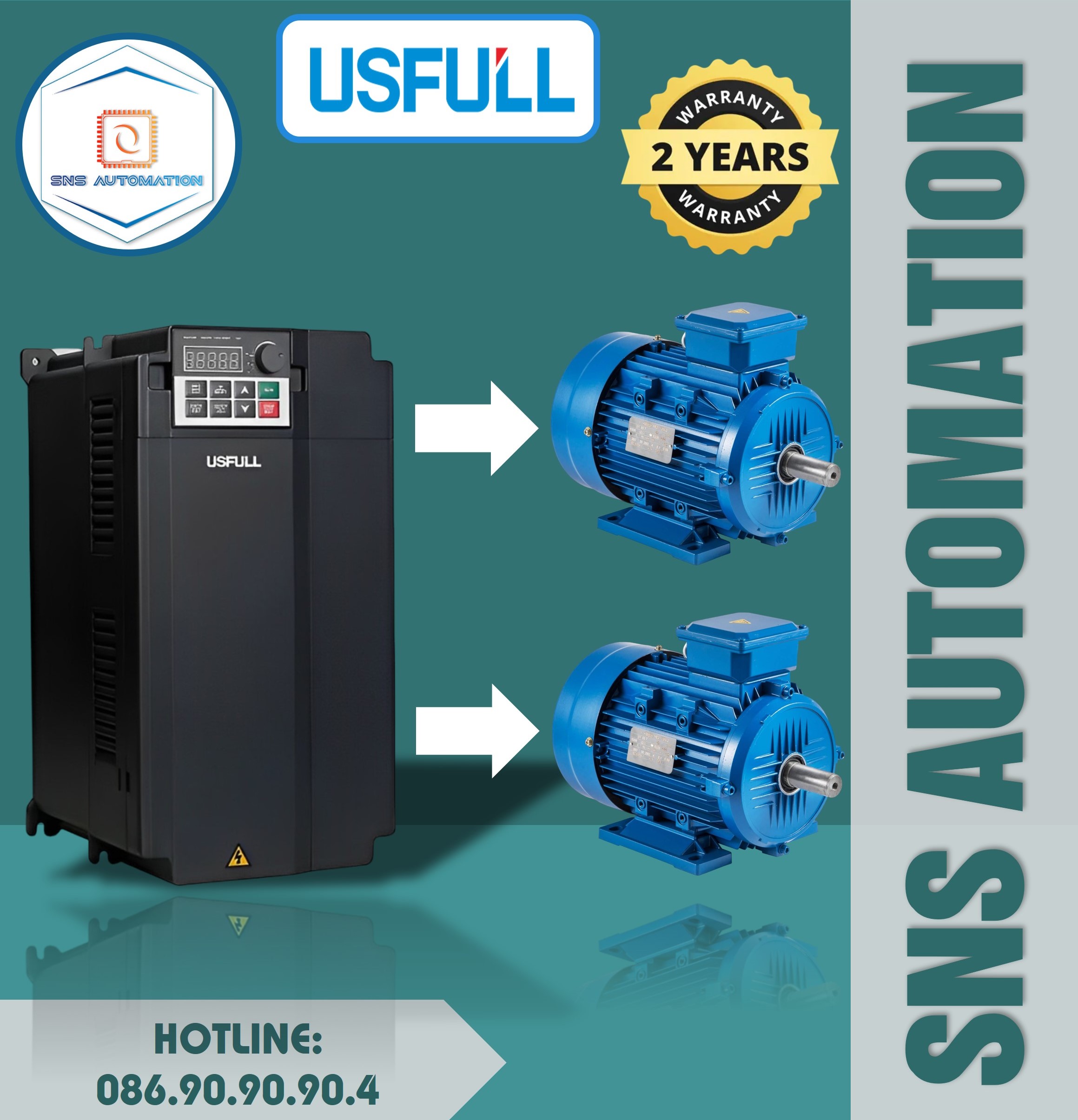 Biến tần điều khiển 2 mô tơ