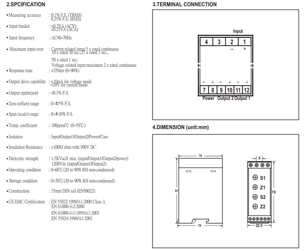 sơ đồ tín hiệu và kích thước STA-D7INB