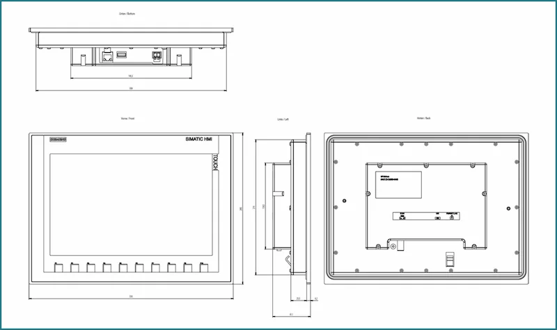 kích thước 6AV2123-2MB03-0AX0