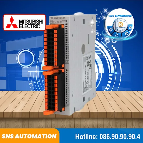 FX5-C32EYT/D-TS Module Mitsubishi 32 Ngõ Ra Transistor MELSEC iQ-F