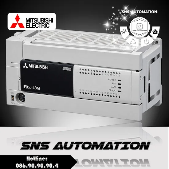 PLC Mitsubishi FX3U-48MT/ES - Giá tốt nhất tại SNS AUTOMATION
