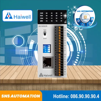 PLC Haiwell AC12M0R - Bộ điều khiển lập trình 4DI/4DO Relay, 2AI/2AO