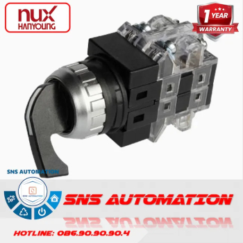 CRSL-253A1 Công Tắc Xoay 3 Vị Trí Hanyoung (Phi 25, Cần Dài, 1NO+1NC)