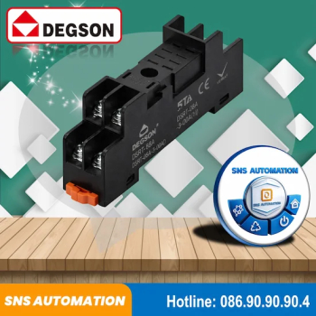 DSRT-08A-3-00A(H) Đế Rơ Le Degson 8 Chân 10A Gắn DIN Rail