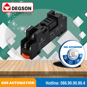 DSRT-05A-3-00A(H) Đế Rơ Le Degson 5 Chân 16A Gắn DIN Rail