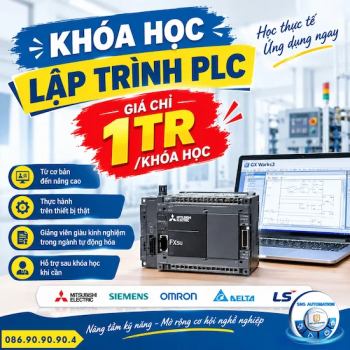 Học lập trình PLC ở tại Thủ Đức - Thực hành PLC Mitsubishi tại SNS AUTOMATION