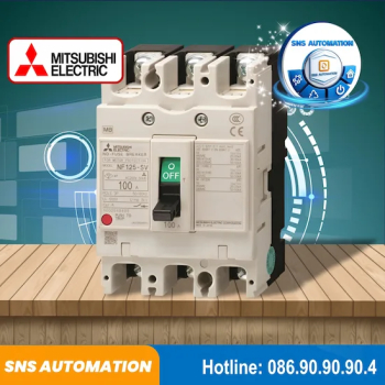 Cầu Dao Tự Động Dạng Khối NF125-CV 3P 80A MCCB Mitsubishi Chính Hãng