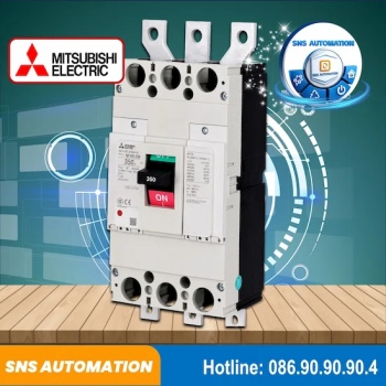 Cầu Dao Tự Động Dạng Khối NF400-CW 3P 400A Icu 36kA MCCB Mitsubishi Chính Hãng