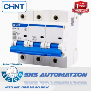 NXB-125 3P C63 10kA Aptomat Chint | MCB 3 Pha 63A Cắt Dòng Cao 10kA
