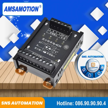 Bộ chuyển đổi tín hiệu xung vi sai (Differential Signal) TTL-4CH - 4 kênh vi sai thành tín hiệu xung 24VDC cho PLC