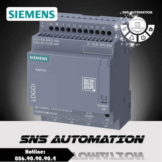 6ED1052-2MD08-0BA3 PLC Siemens LOGO! 12/24RCEo 8DI/4DO