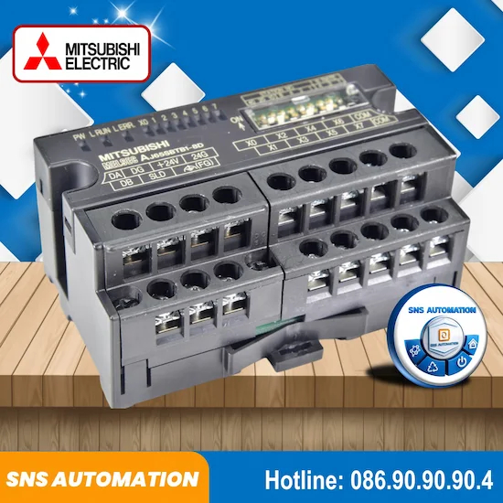 AJ65SBTB1-8D Mô Đun Ngõ Vào CC-Link Mitsubishi 8 Input 24VDC