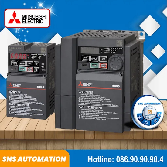 Biến tần FR-D840-1.5K-037-60 Mitsubishi 1.5kW (3.7A) - Giải pháp điều khiển động cơ ổn định, tiết kiệm điện