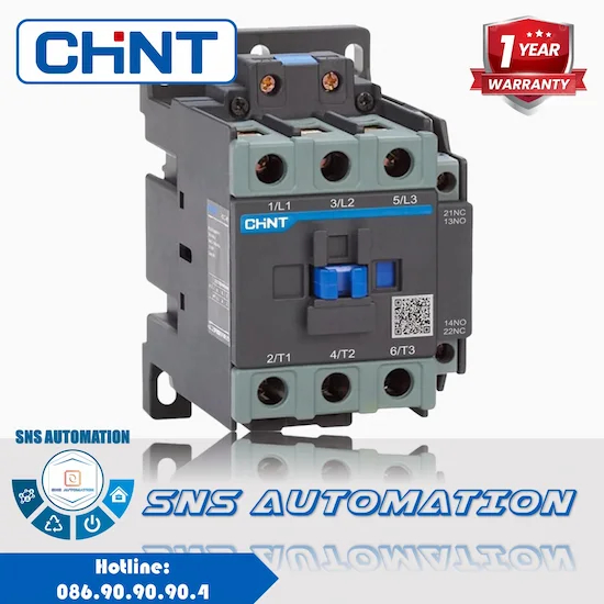 NXC-85 220V 50/60Hz Khởi Động Từ Chint 85A 3P 37kW