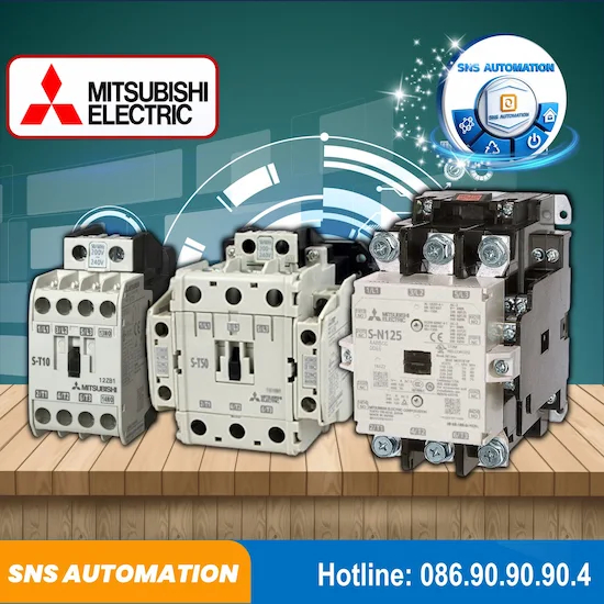 S-T65 AC200V 2A2B Khởi Động Từ Mitsubishi 65A - Coil AC220V Chính Hãng