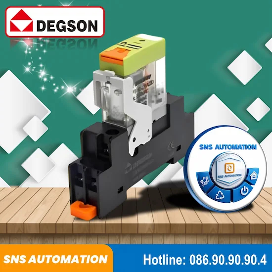 DRPT-1C-LR-A220-02A(H) Rơ Le Degson 220VAC 12A Nhỏ Gọn Chính Hãng