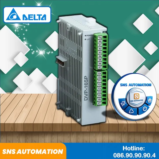 DVP16SP11T Mô đun mở rộng PLC Delta 8 ngõ vào 8 ngõ ra Transistor chính hãng