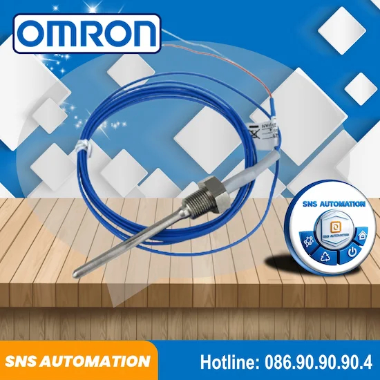 E52-CA6D-N 2M Đầu Dò Nhiệt Omron Chính Hãng, Cặp Nhiệt Điện K 0-350°C
