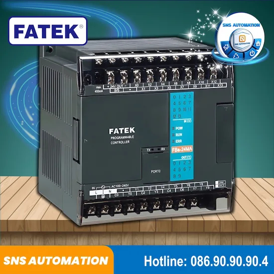FBs-24MA Bộ Lập Trình PLC Fatek 14 Ngõ Vào 10 Ngõ Ra Transistor/Relay