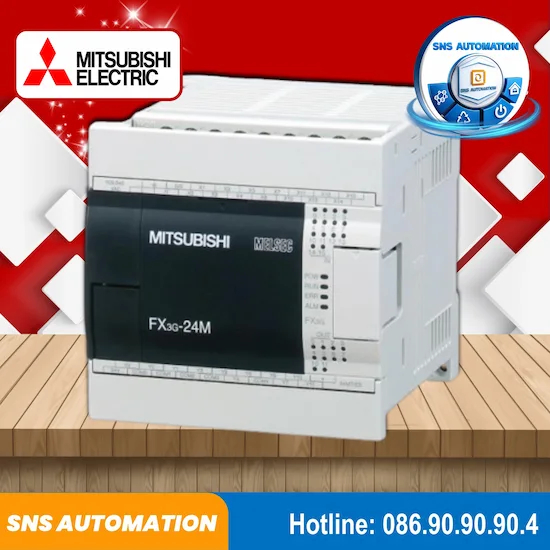FX3G-24M Bộ Lập Trình PLC Mitsubishi 14 Ngõ Vào 10 Ngõ Ra (Transistor/Relay)