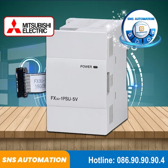 FX3U-1PSU-5V Mô Đun Nguồn Cấp Mở Rộng Cho Module PLC Mitsubishi FX3U