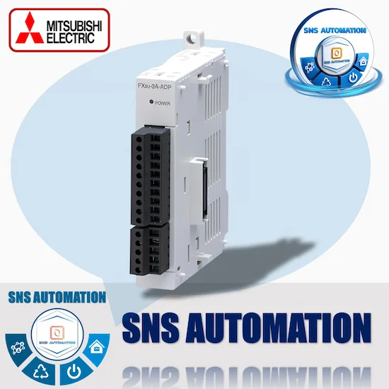 FX3U-3A-ADP mô đun 2 kênh đọc tín hiệu analog và 1 kênh xuất tín hiệu cho PLC Mitsubishi
