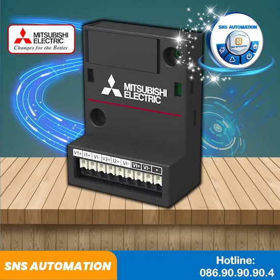 FX5-3A-BD board mở rộng analog 2 ngõ vào - 1 ngõ ra 0 to 10 V DC/0 to 20 mA cho PLC FX5