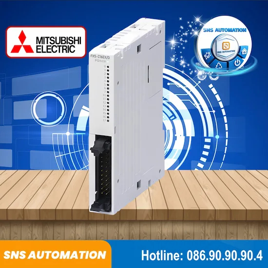 FX5-C16EX/D - Module mở rộng 16 ngõ vào số Digital Input PLC Mitsubishi MELSEC iQ-F