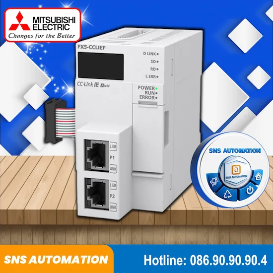 Mô đun truyền thông CC-Link IE Field FX5-CCLIEF - Kết nối mạng Ethernet công nghiệp tốc độ cao