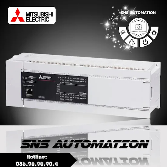 PLC Mitsubishi FX5U-80M - Bộ điều khiển lập trình 80 điểm I/O