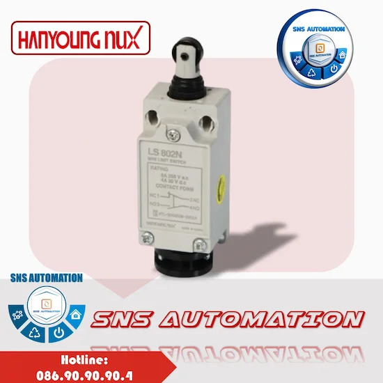 HY-LS802N Công tắc hành trình Hanyoung chính hãng - Mini, bền bỉ, giá tốt