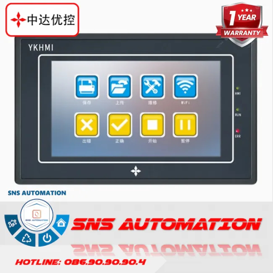 MC-20MR-F430-FX-4C(0404) Màn Hình HMI YKHMI 4.3 Inch Tích Hợp PLC (20 I/O Rơ-le, Bản 4C Tiêu Chuẩn, Có Analog)