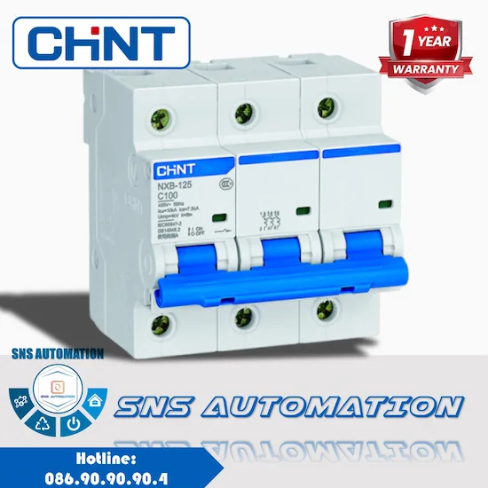 NXB-125 3P C125 Aptomat Chint | MCB 3 Pha 125A 10kA Chính Hãng Giá Tốt