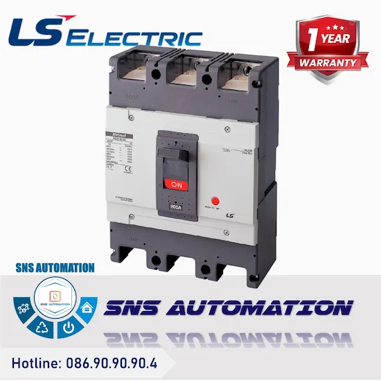 MCCB LS 3 Pha 250A -Model: ABN203c 3P 250A 30kA - Giải Pháp Bảo Vệ Điện An Toàn & Bền Bỉ