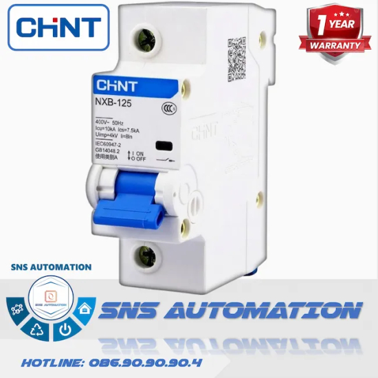 NXB-125 1P C125 10kA Aptomat Chint | MCB 1 Pha 125A Cắt Dòng Cao 10kA
