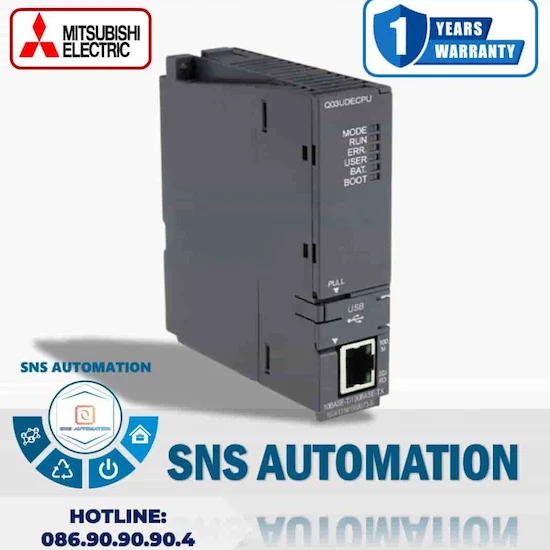 Q03UDECPU PLC Mitsubishi 30K Steps Tích Hợp Cổng Ethernet