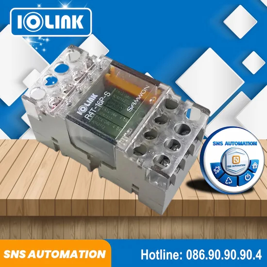 Rơ le R4T-16P-S Samwon - Giải pháp relay trung gian IO-Link cho hệ thống tự động hóa