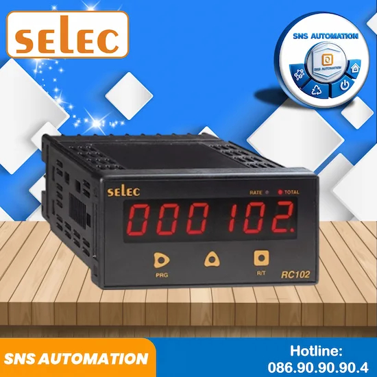 RC102C Bộ Đếm Tốc Độ Selec Kích Thước 48x96mm Chính Hãng, Giá Tốt