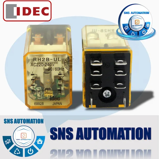RH2B-ULDC24 Rơ le trung gian IDEC 8 chân coil 24V chính hãng
