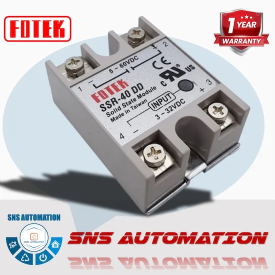 SSR-40DD Rơ le bán dẫn Fotek - Giải pháp đóng cắt DC bền bỉ, hiệu quả