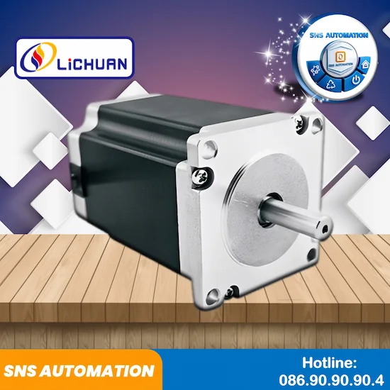 Động cơ bước Lichuan LC57HS56 trục φ6.35 mô men 1.0N.m dòng 3.0A