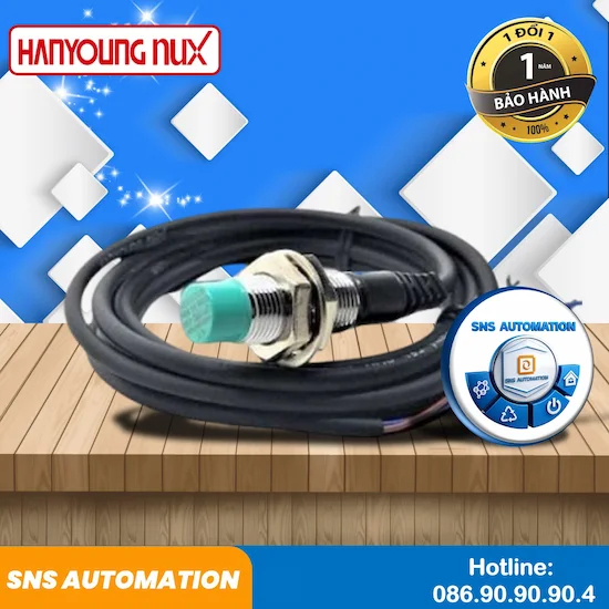 Cảm biến tiệm cận UP12RD-4NA Hanyoung 4mm NPN NO 12-24VDC chính hãng